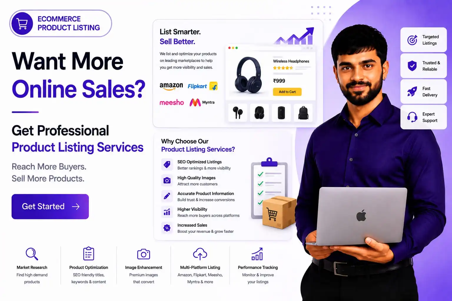 eCommerce Product Listing service by Kumarinfotech