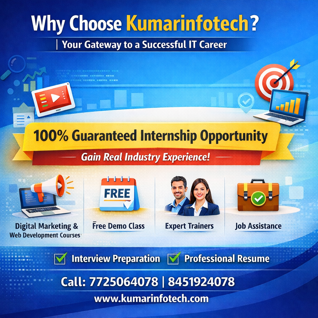 Why Choose Kumarinfotech? | Your Gateway to a Successful IT Career